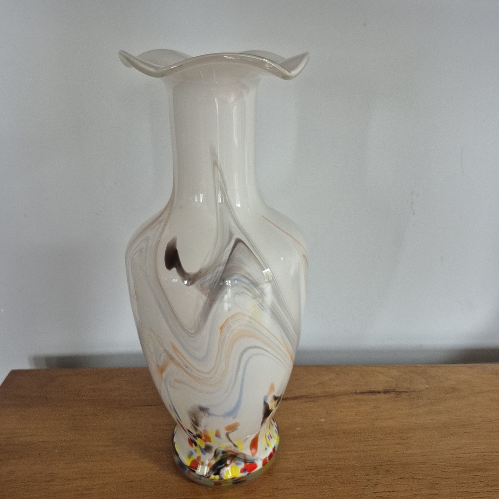 Vintage Decorative Art Glass Vase
